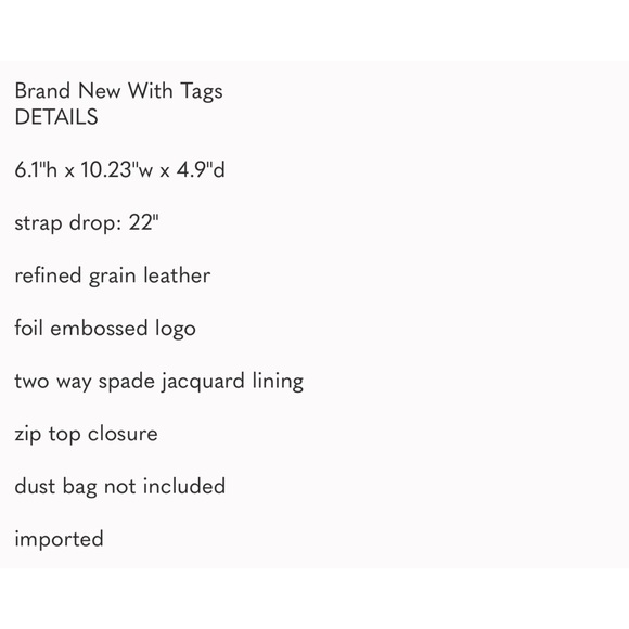 Authentic Kate Spade Polar Bear Leather Bag - Picture 11 of 11